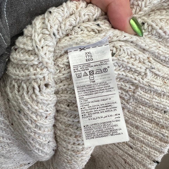 Old Navy Cream Knit Cardigan - Picture 6 of 7